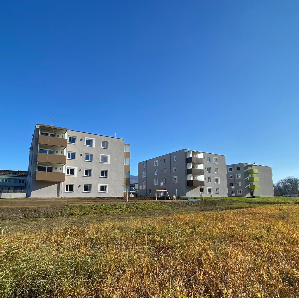 Kirchdorf JW 17 Junges Wohnen Kirchdorf Haus C & B & A Nord-Ostansicht